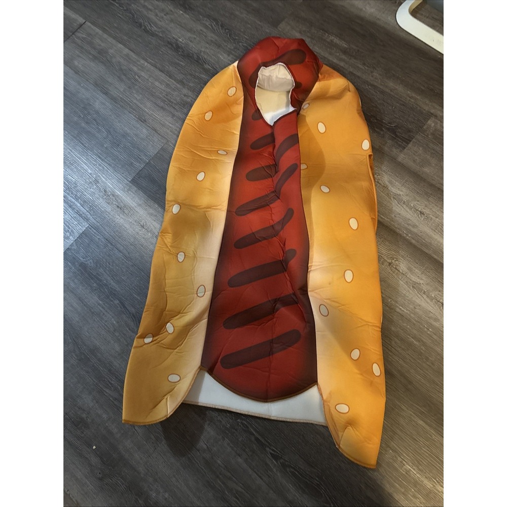 FALL GUYS Spirit Halloween Hot Dog Kids Costume Youth One Size Fits Most No Face - Picture 2 of 5